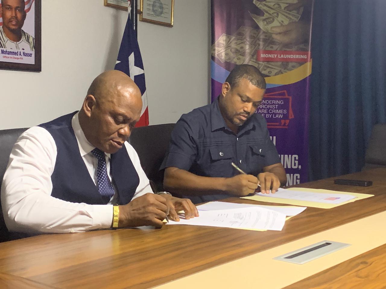 Read more about the article The Financial Intelligence Agency of Liberia (FIA), Asset Recovery and Property Retrieval Taskforce (AREPT) Sign MOU
