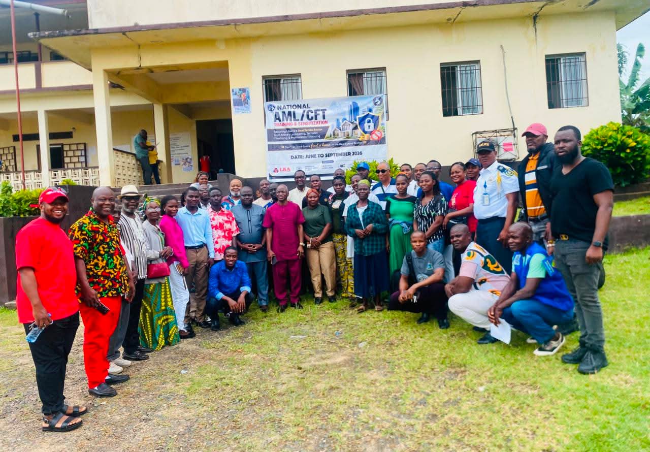 A nation-wide Anti-Money Laundering and Countering the Financing of Terrorism ( AML/CFT) awareness regarding Liberia’s Real Estate Sector has commenced in Harper City, Maryland County.